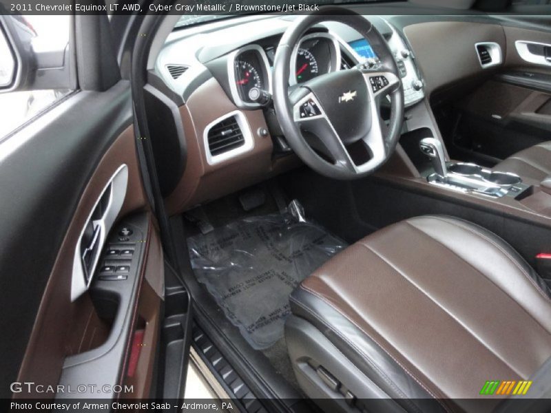 Cyber Gray Metallic / Brownstone/Jet Black 2011 Chevrolet Equinox LT AWD