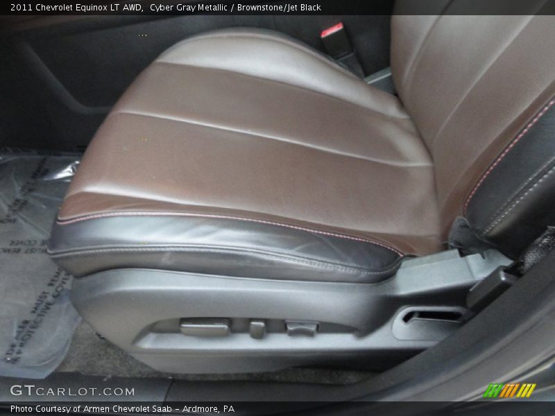 Cyber Gray Metallic / Brownstone/Jet Black 2011 Chevrolet Equinox LT AWD