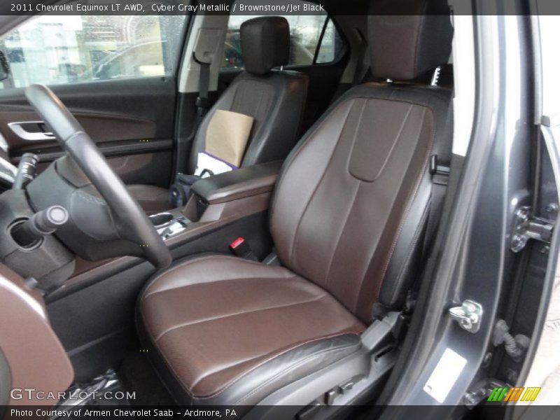 Cyber Gray Metallic / Brownstone/Jet Black 2011 Chevrolet Equinox LT AWD