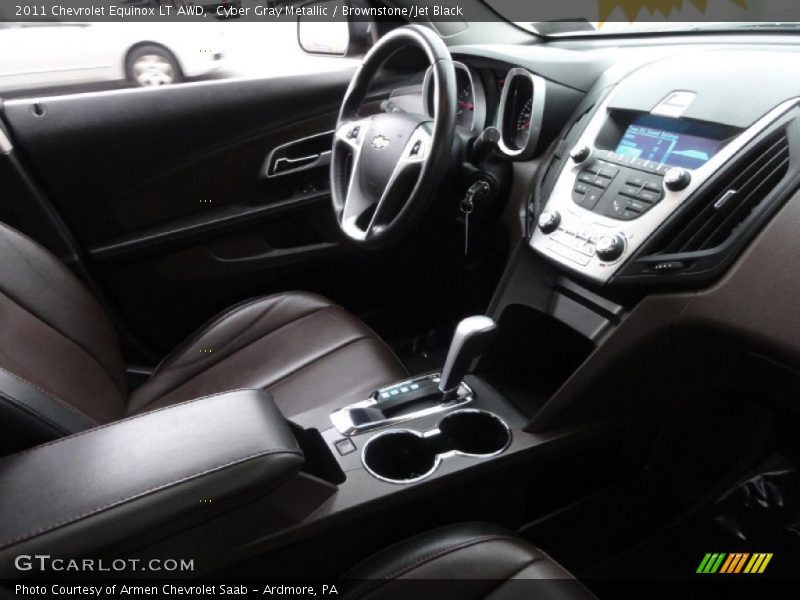 Cyber Gray Metallic / Brownstone/Jet Black 2011 Chevrolet Equinox LT AWD