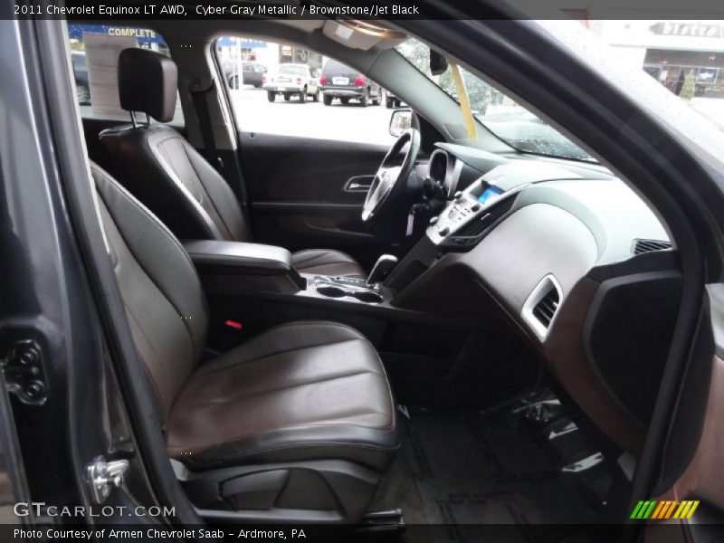 Cyber Gray Metallic / Brownstone/Jet Black 2011 Chevrolet Equinox LT AWD