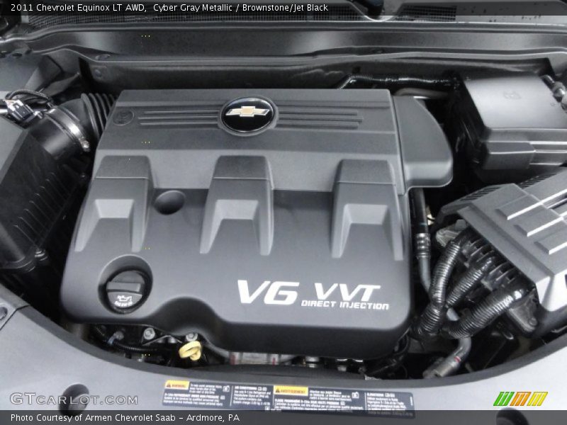 Cyber Gray Metallic / Brownstone/Jet Black 2011 Chevrolet Equinox LT AWD