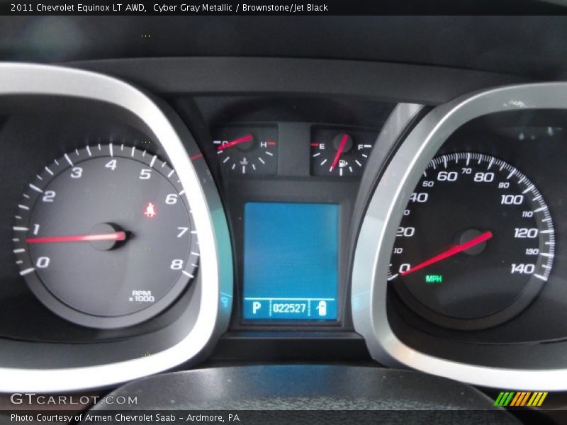 Cyber Gray Metallic / Brownstone/Jet Black 2011 Chevrolet Equinox LT AWD