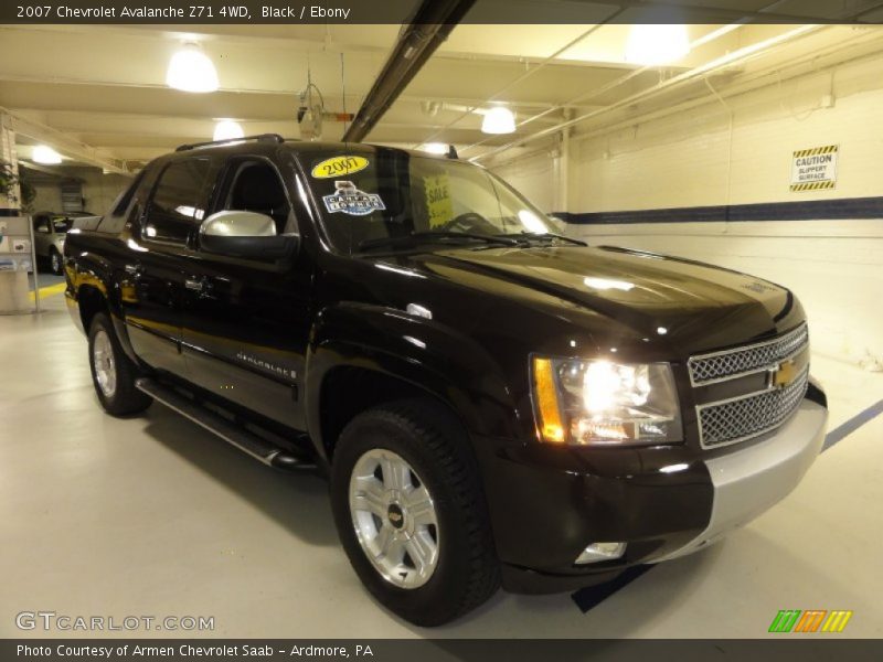 Black / Ebony 2007 Chevrolet Avalanche Z71 4WD
