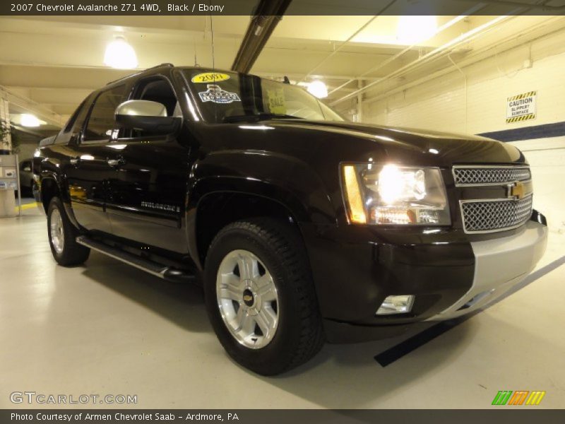 Black / Ebony 2007 Chevrolet Avalanche Z71 4WD