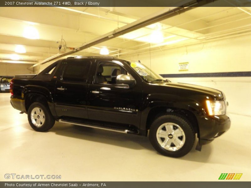 Black / Ebony 2007 Chevrolet Avalanche Z71 4WD