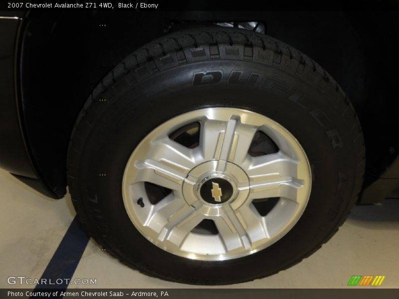 Black / Ebony 2007 Chevrolet Avalanche Z71 4WD