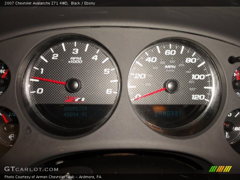 Black / Ebony 2007 Chevrolet Avalanche Z71 4WD