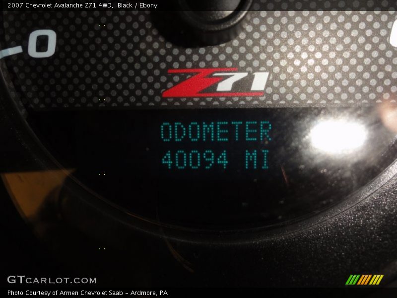 Black / Ebony 2007 Chevrolet Avalanche Z71 4WD