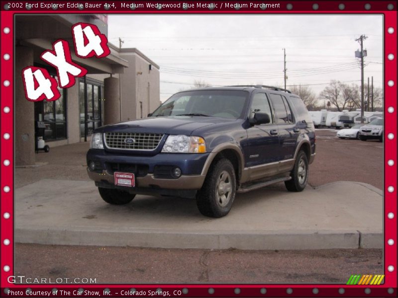 Medium Wedgewood Blue Metallic / Medium Parchment 2002 Ford Explorer Eddie Bauer 4x4