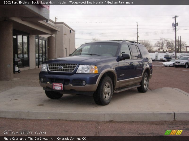Medium Wedgewood Blue Metallic / Medium Parchment 2002 Ford Explorer Eddie Bauer 4x4