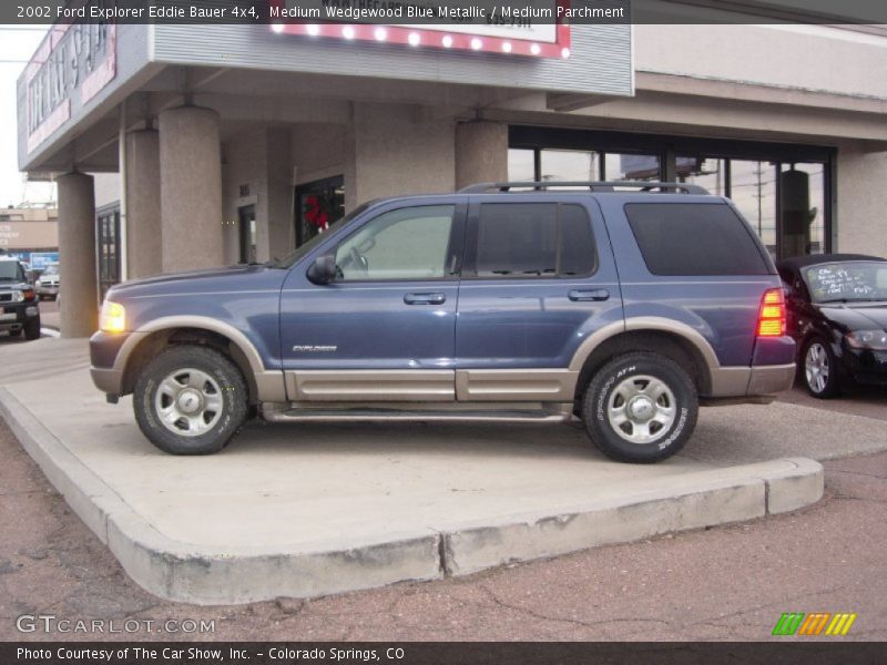 Medium Wedgewood Blue Metallic / Medium Parchment 2002 Ford Explorer Eddie Bauer 4x4