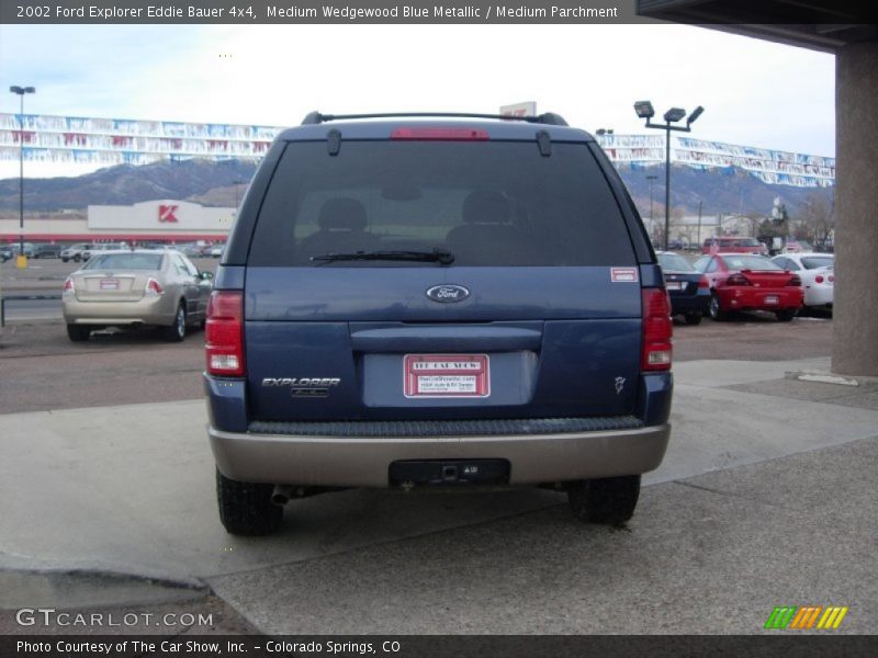 Medium Wedgewood Blue Metallic / Medium Parchment 2002 Ford Explorer Eddie Bauer 4x4