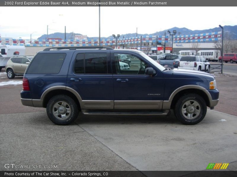 Medium Wedgewood Blue Metallic / Medium Parchment 2002 Ford Explorer Eddie Bauer 4x4