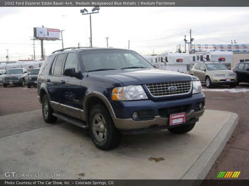 Medium Wedgewood Blue Metallic / Medium Parchment 2002 Ford Explorer Eddie Bauer 4x4