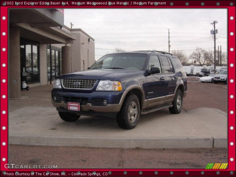 Medium Wedgewood Blue Metallic / Medium Parchment 2002 Ford Explorer Eddie Bauer 4x4