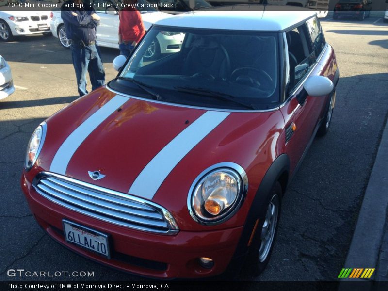 Chili Red / Grey/Carbon Black 2010 Mini Cooper Hardtop