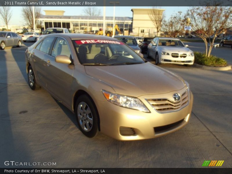 Sandy Beach Metallic / Bisque 2011 Toyota Camry LE