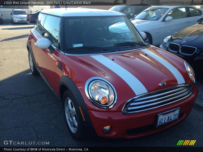 Chili Red / Grey/Carbon Black 2010 Mini Cooper Hardtop