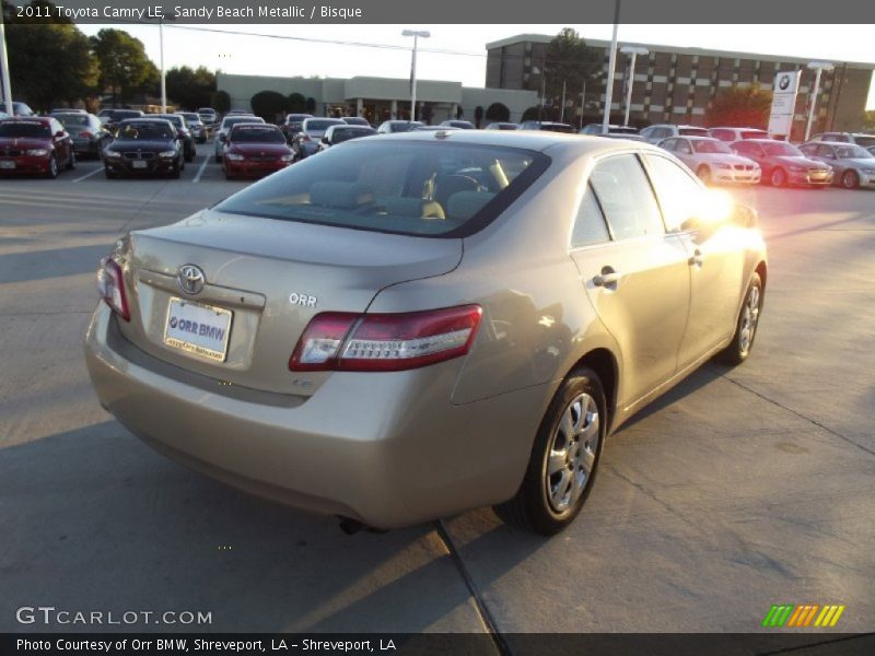 Sandy Beach Metallic / Bisque 2011 Toyota Camry LE