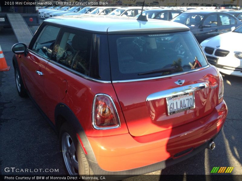 Chili Red / Grey/Carbon Black 2010 Mini Cooper Hardtop