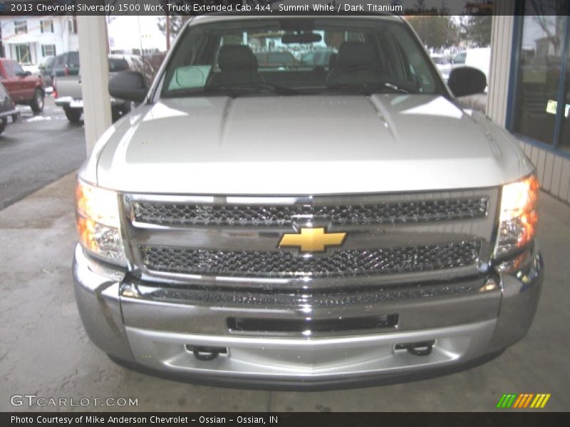 Summit White / Dark Titanium 2013 Chevrolet Silverado 1500 Work Truck Extended Cab 4x4