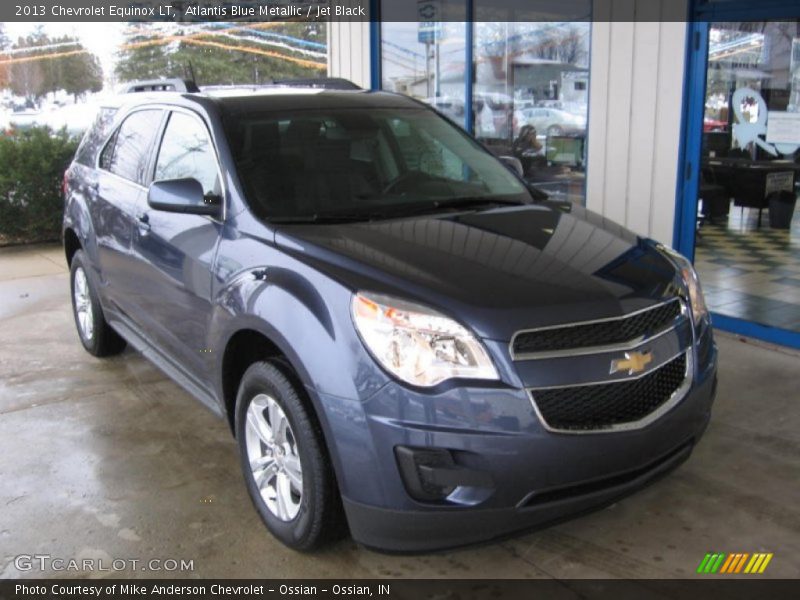 Atlantis Blue Metallic / Jet Black 2013 Chevrolet Equinox LT