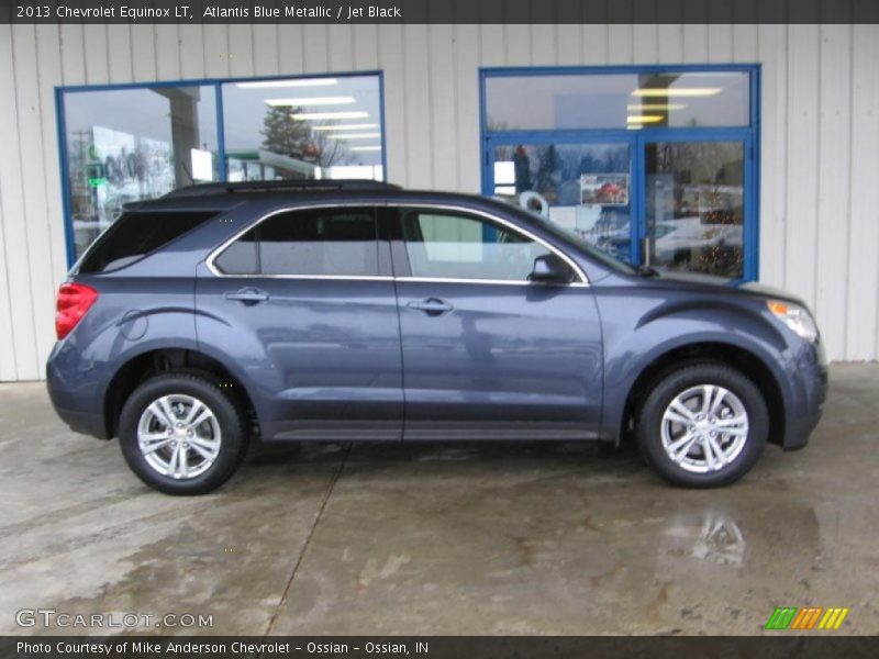 Atlantis Blue Metallic / Jet Black 2013 Chevrolet Equinox LT