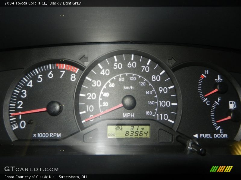 Black / Light Gray 2004 Toyota Corolla CE