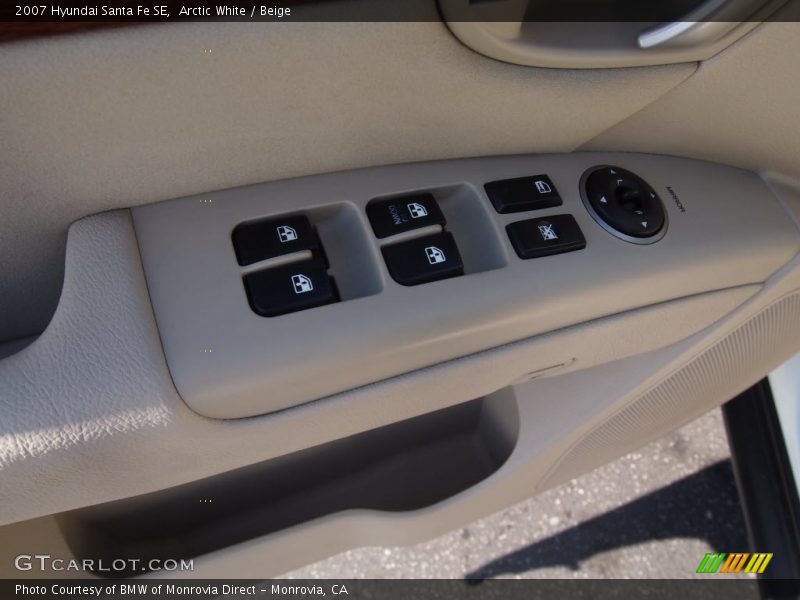 Arctic White / Beige 2007 Hyundai Santa Fe SE