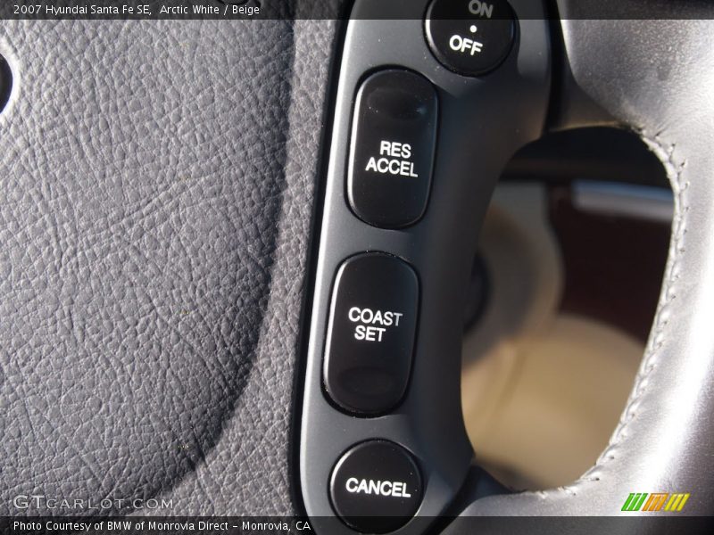 Arctic White / Beige 2007 Hyundai Santa Fe SE