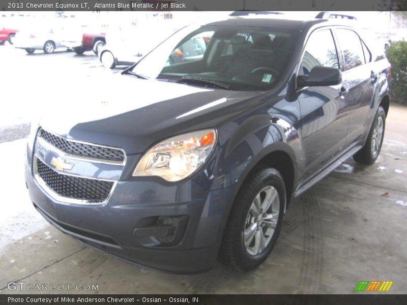 Atlantis Blue Metallic / Jet Black 2013 Chevrolet Equinox LT