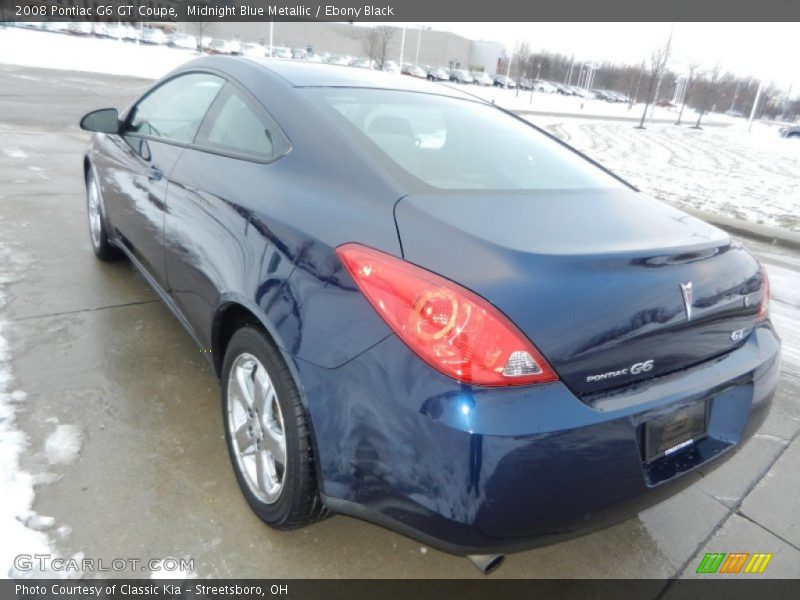 Midnight Blue Metallic / Ebony Black 2008 Pontiac G6 GT Coupe