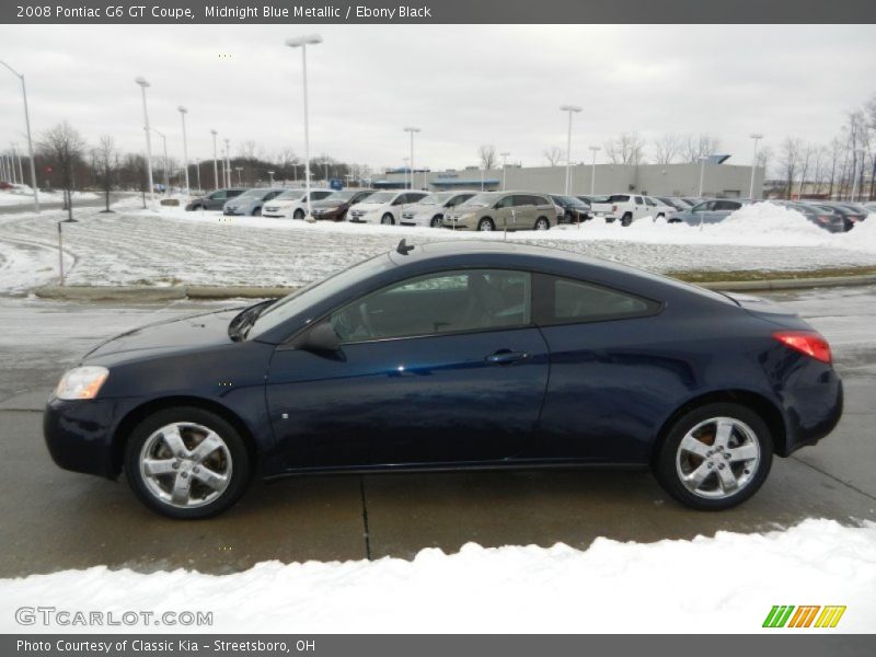 Midnight Blue Metallic / Ebony Black 2008 Pontiac G6 GT Coupe
