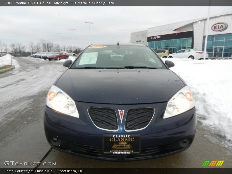 Midnight Blue Metallic / Ebony Black 2008 Pontiac G6 GT Coupe