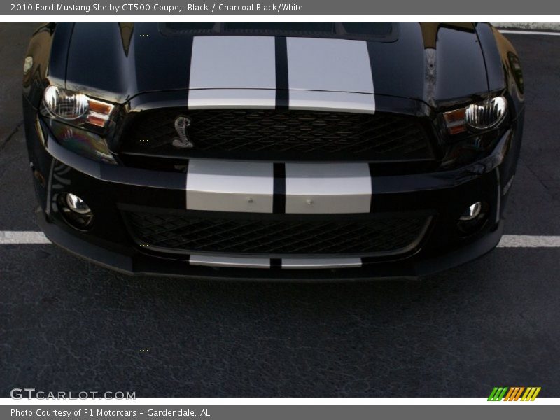 Black / Charcoal Black/White 2010 Ford Mustang Shelby GT500 Coupe