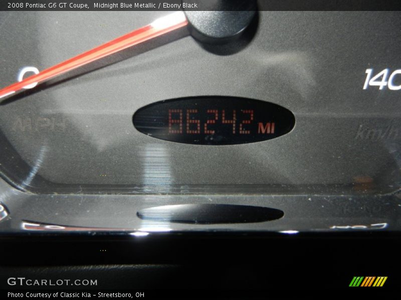 Midnight Blue Metallic / Ebony Black 2008 Pontiac G6 GT Coupe