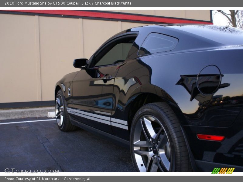 Black / Charcoal Black/White 2010 Ford Mustang Shelby GT500 Coupe