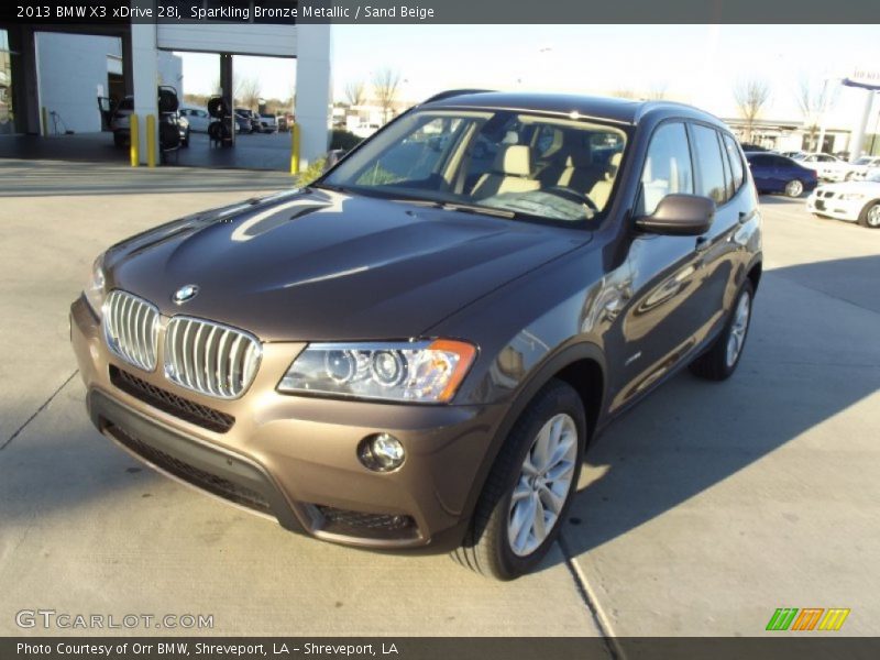 Sparkling Bronze Metallic / Sand Beige 2013 BMW X3 xDrive 28i