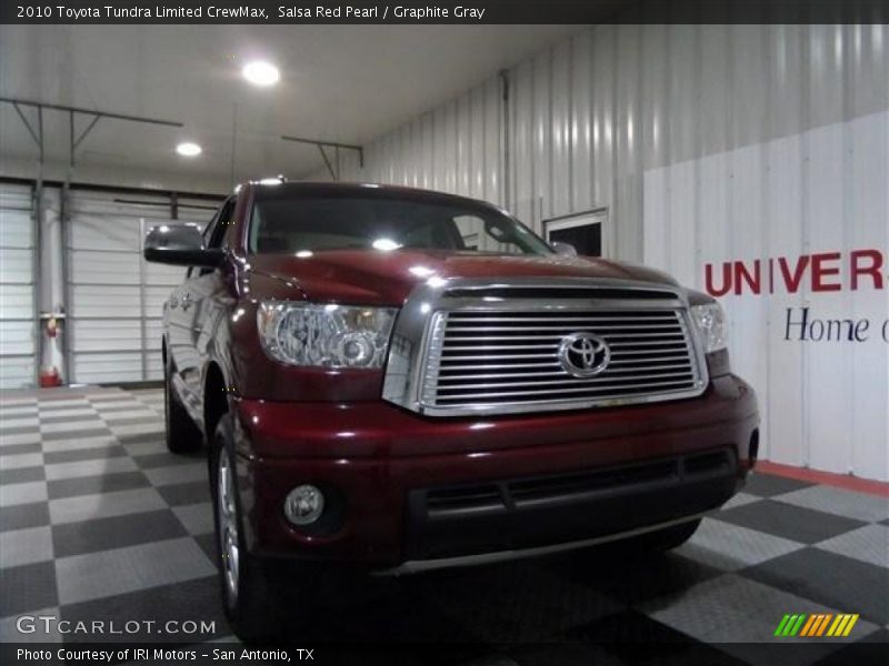 Salsa Red Pearl / Graphite Gray 2010 Toyota Tundra Limited CrewMax
