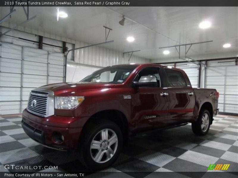 Salsa Red Pearl / Graphite Gray 2010 Toyota Tundra Limited CrewMax