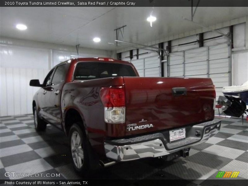 Salsa Red Pearl / Graphite Gray 2010 Toyota Tundra Limited CrewMax