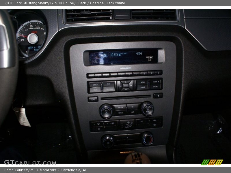 Black / Charcoal Black/White 2010 Ford Mustang Shelby GT500 Coupe