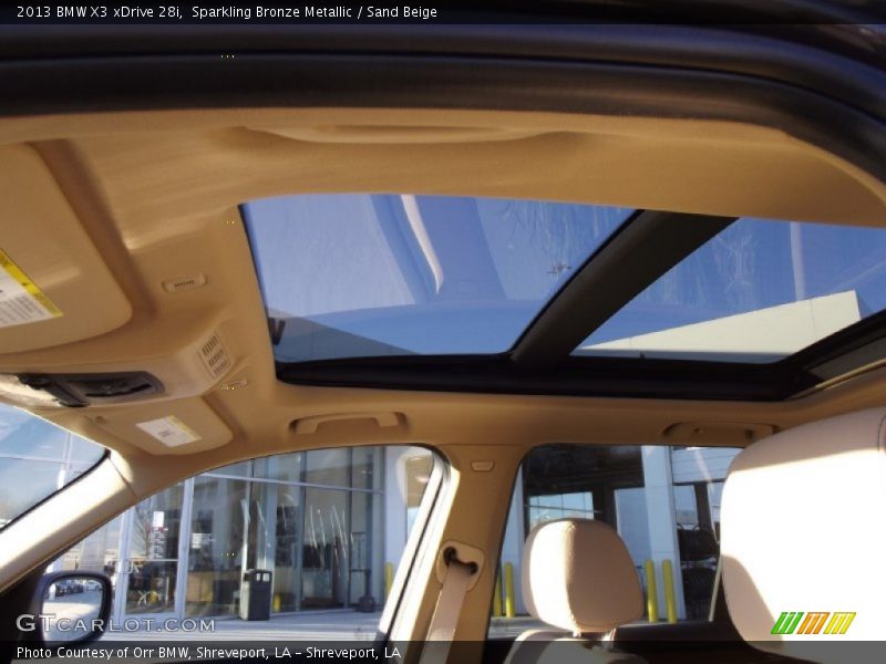 Sparkling Bronze Metallic / Sand Beige 2013 BMW X3 xDrive 28i