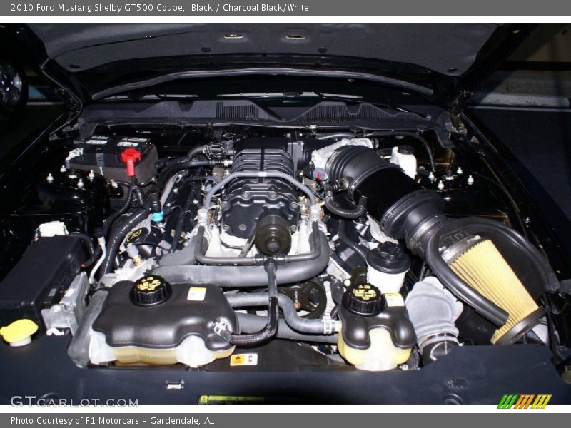 Black / Charcoal Black/White 2010 Ford Mustang Shelby GT500 Coupe