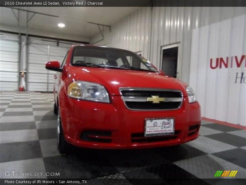 Victory Red / Charcoal 2010 Chevrolet Aveo LS Sedan