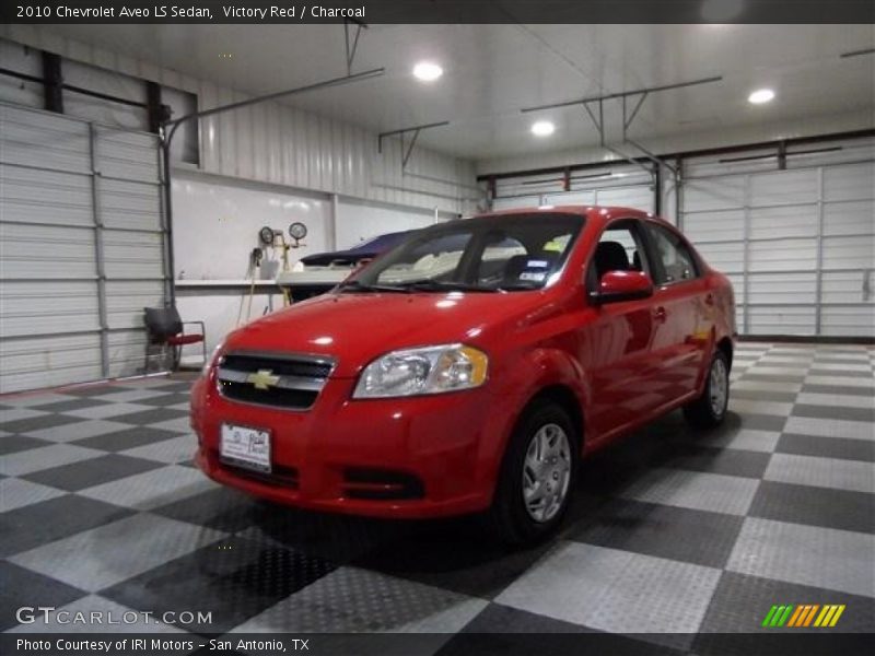 Victory Red / Charcoal 2010 Chevrolet Aveo LS Sedan