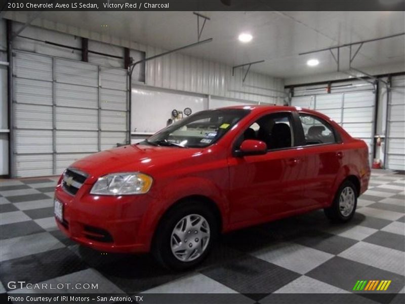 Victory Red / Charcoal 2010 Chevrolet Aveo LS Sedan