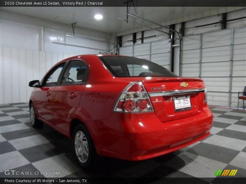 Victory Red / Charcoal 2010 Chevrolet Aveo LS Sedan