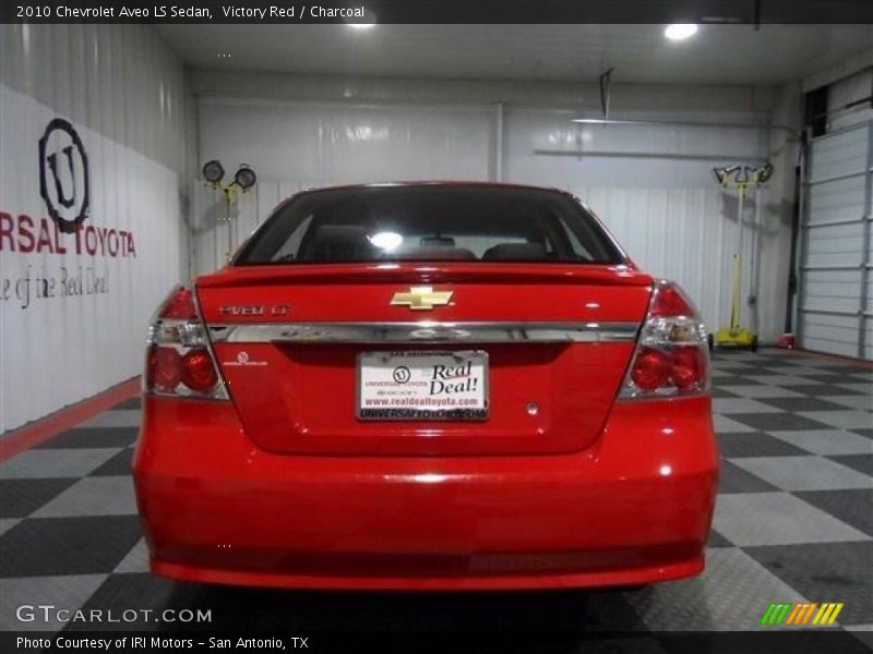Victory Red / Charcoal 2010 Chevrolet Aveo LS Sedan